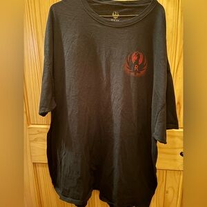 Ruger  Black T-Shirt w/ Red Emblem size 3XL
